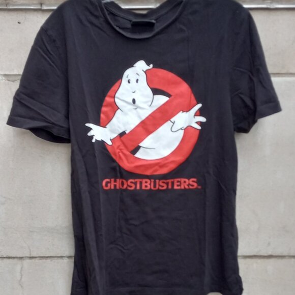 ASOS  Ghostbusters "I ain't fraid of no ghost" Black T-Shirt Poetic Colu… - Picture 2 of 10
